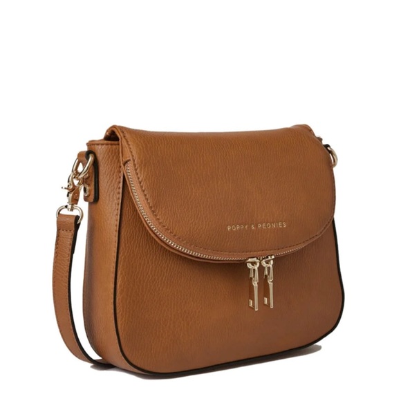 Poppy & Peonies Mini Downtown in Cognac - Picture 4 of 9